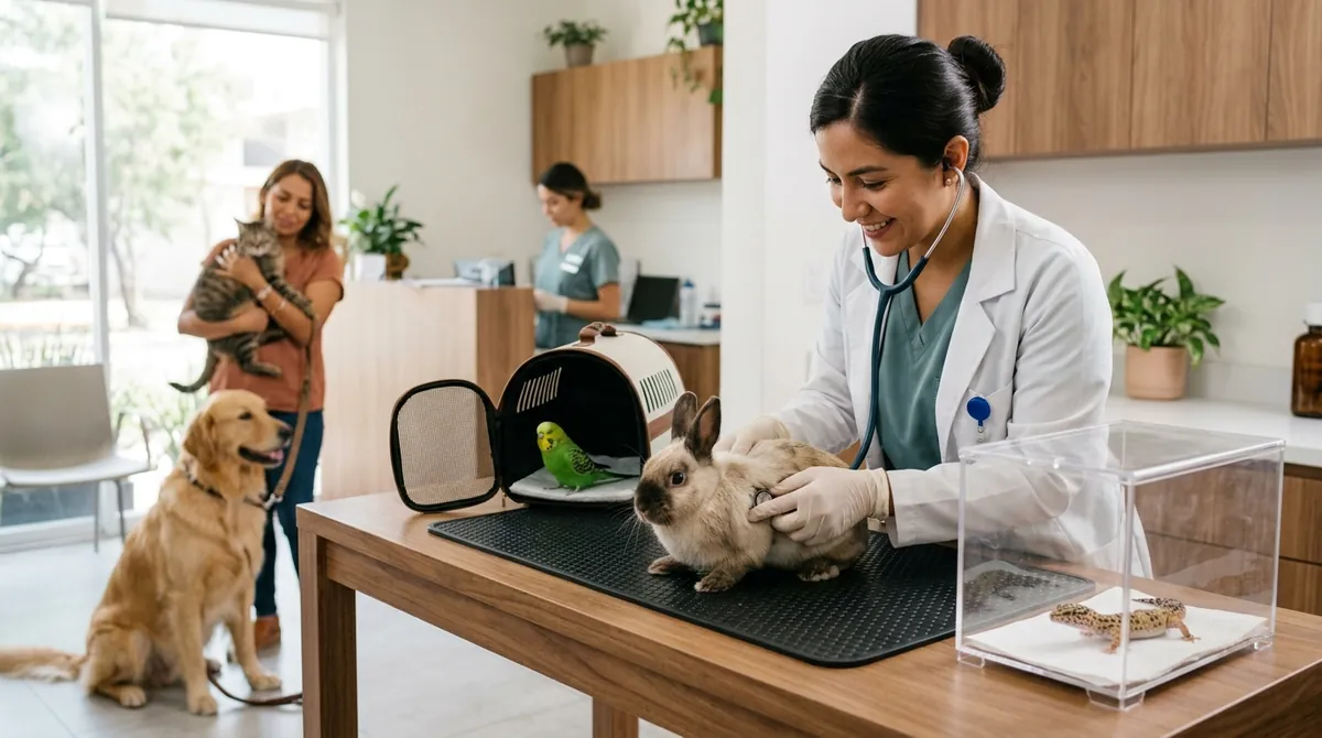 ¿Qué animales se consideran exóticos en la veterinaria?